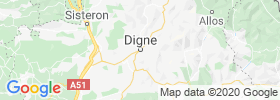 Digne Les Bains map
